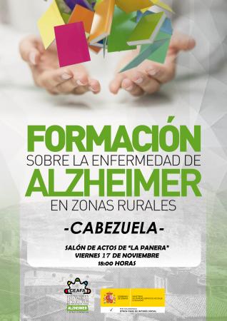 Imagen FORMACIÓN SOBRE LA ENFERMEDAD DEL ALZHEIMER EN CABEZUELA.
