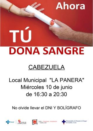 Imagen CAMPAÑA DONACIÓN SANGRE 10-06-2020
