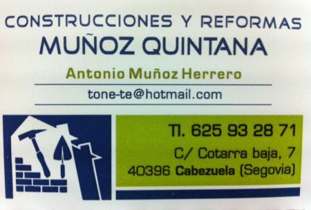 Imagen CONSTRUCCIONES MUÑOZ QUINTANA