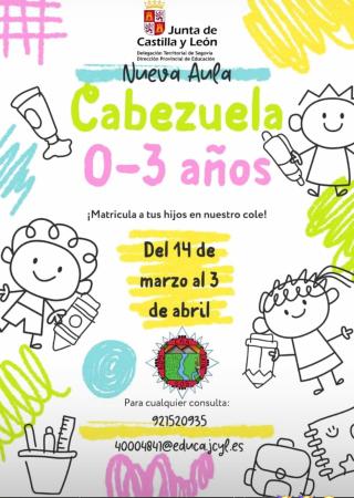 Imagen NUEVA AULA CABEZUELA 0-3 AÑOS